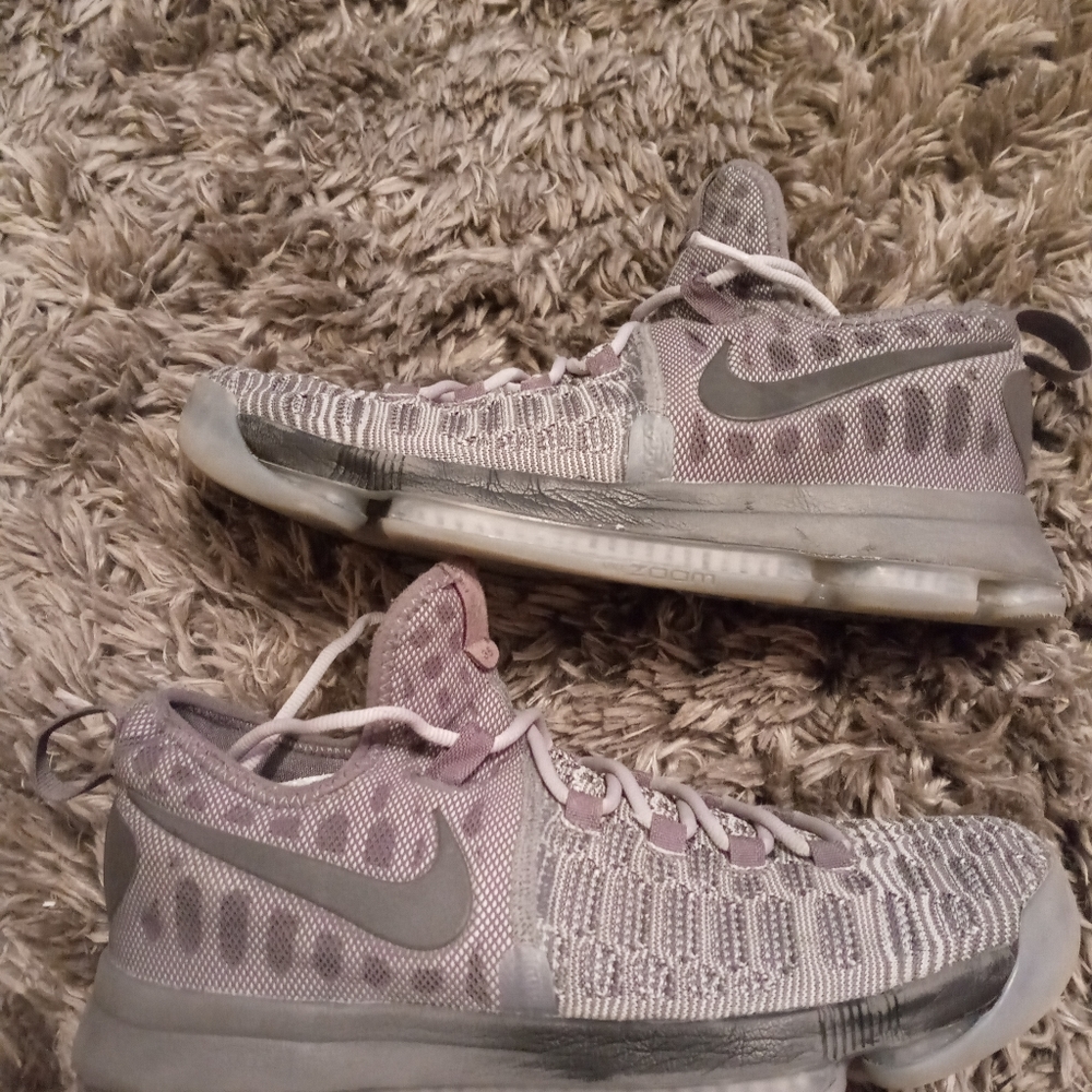Nike Zoom Kevin Durant KD 9 Athletic Shoes Men 9.5  Wolf Grey Battle 843392-002